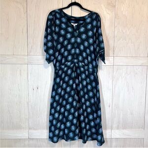 Tucker The Market short sleeve midi Dress 100% silk size XL